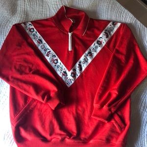 vintage holiday ski sweater